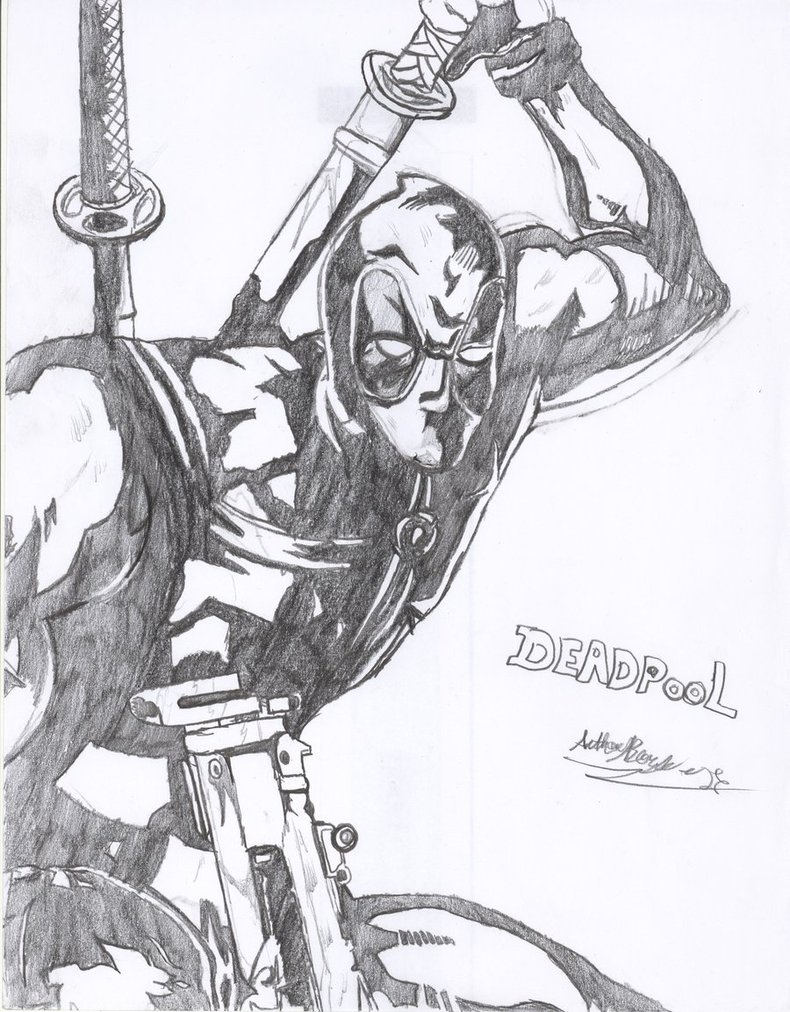 790x1012 Deadpool Mvc3 Concept Drawing By Hotfeet444