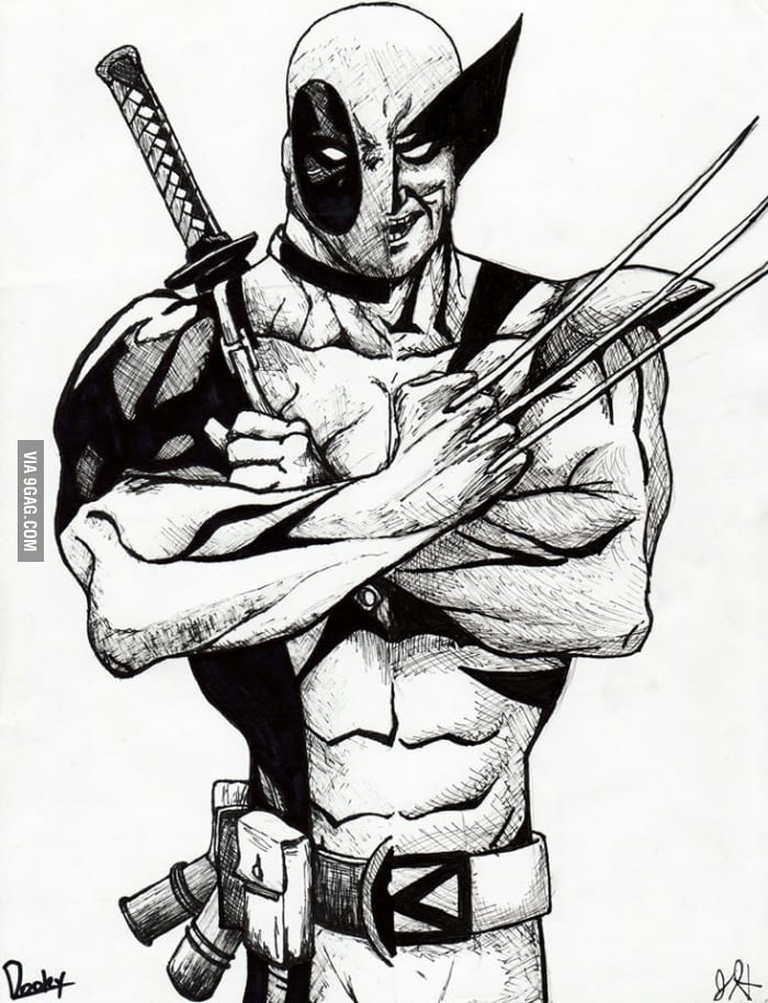 700x914 In Honor Of The Deadpool Movie, Here's A Drawing A Buddy And I Did
