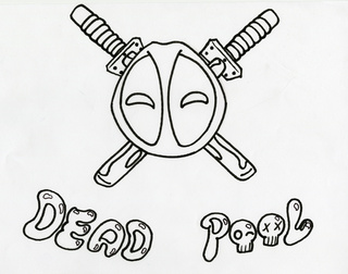 320x252 This Is My Sketch For My Deadpool T Shirt Logo That Im Making
