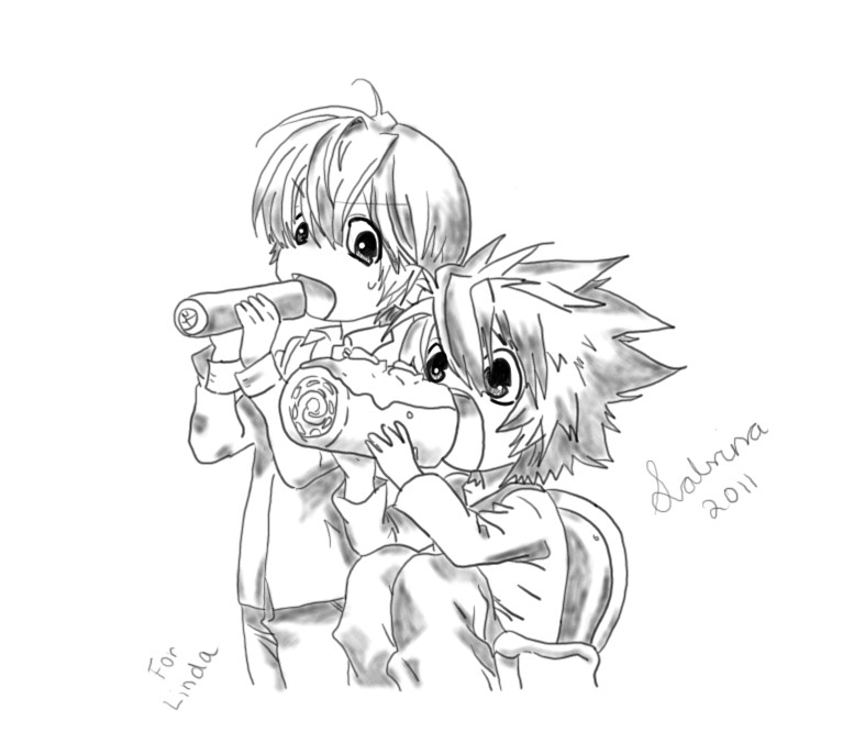 787x686 Light And L Chibi Death Note By Fatesunset