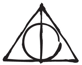 336x268 Deathly Hallows Car Decal In The Style Of T. I. F. F.