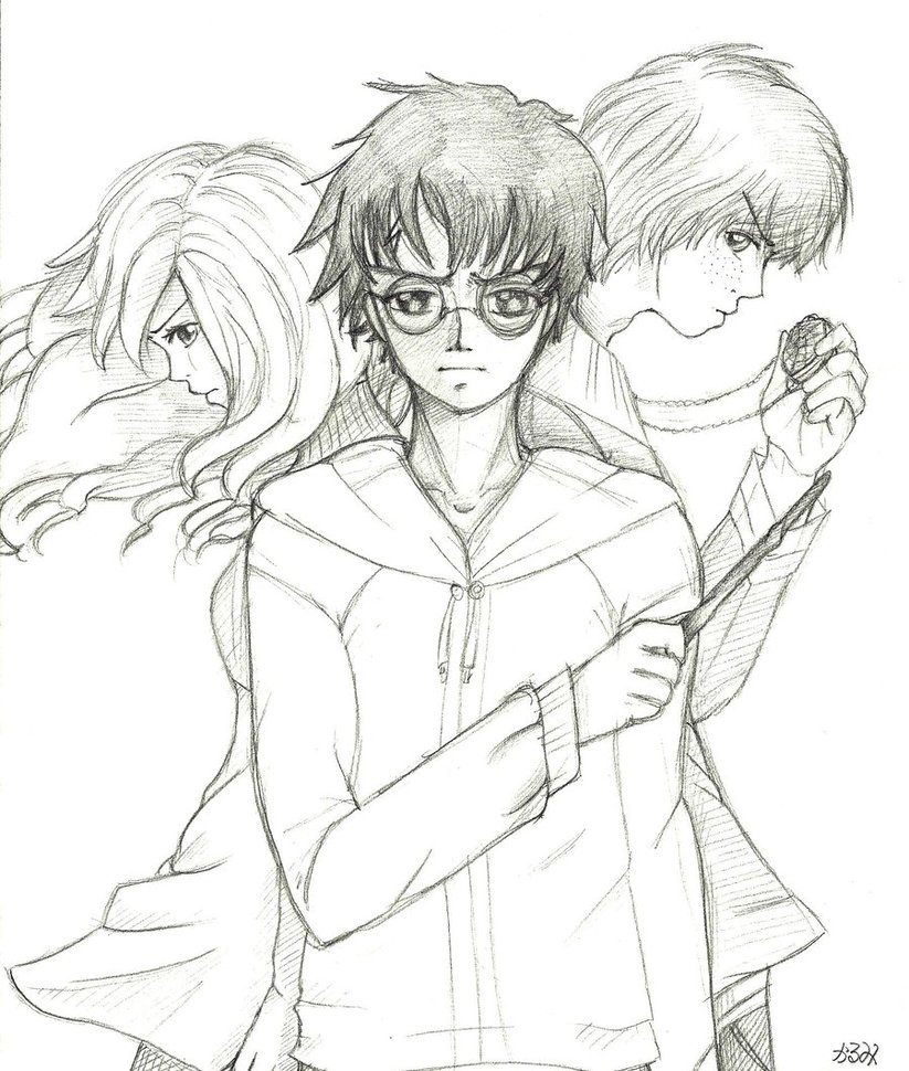 823x970 Harry Potter And The Deathly Hallows By Karumi Soroku