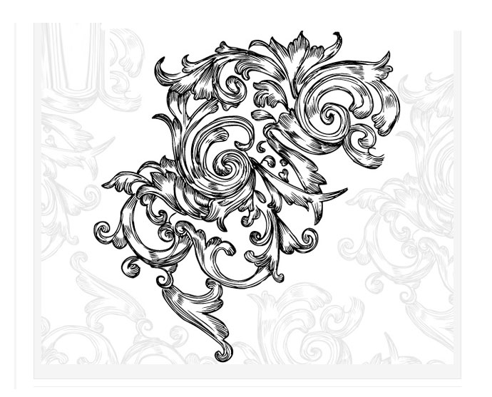 690x557 Swirl Floral Decorative Vector Bing Gallery