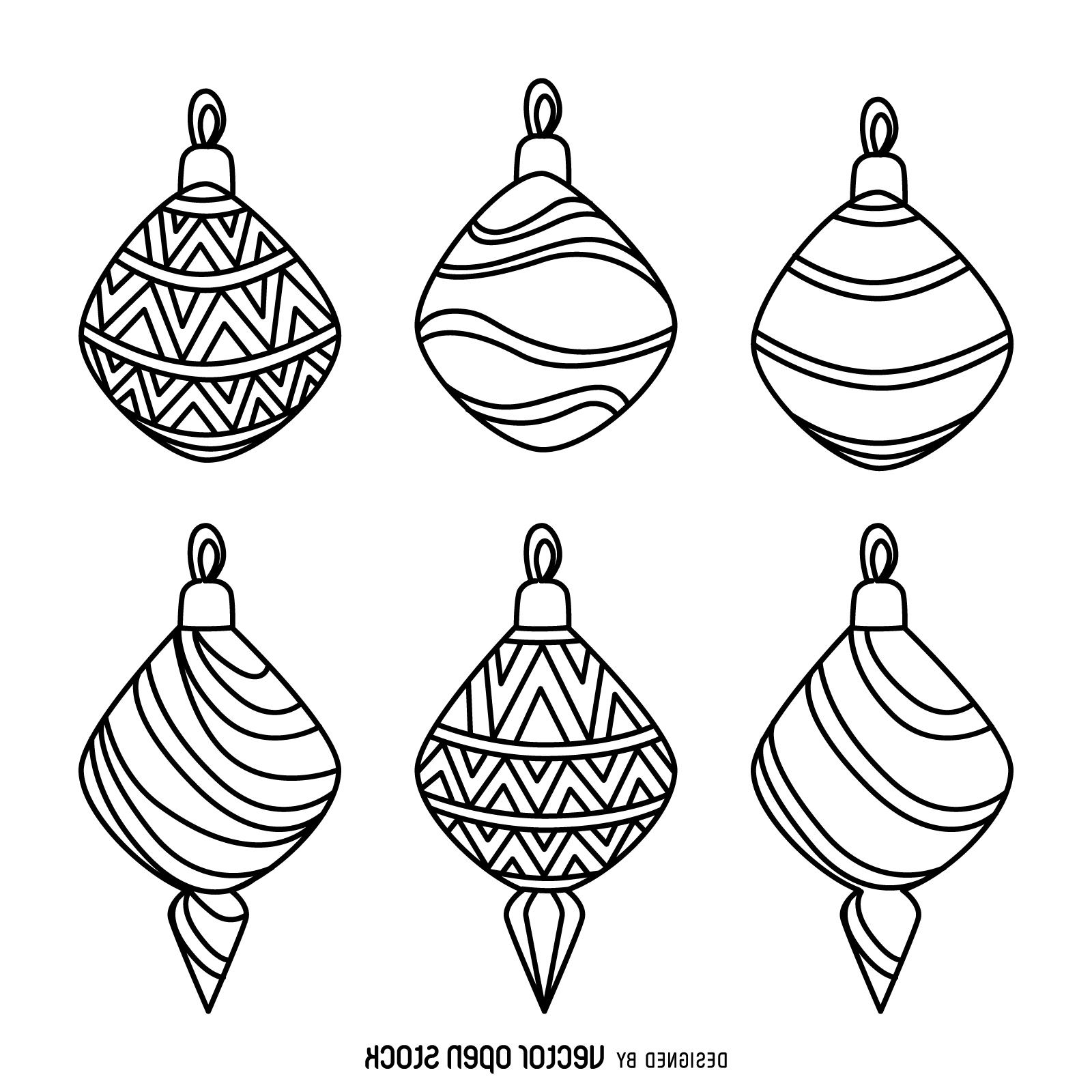 1600x1600 Best Christmas Decoration Outlines Collection Drawing