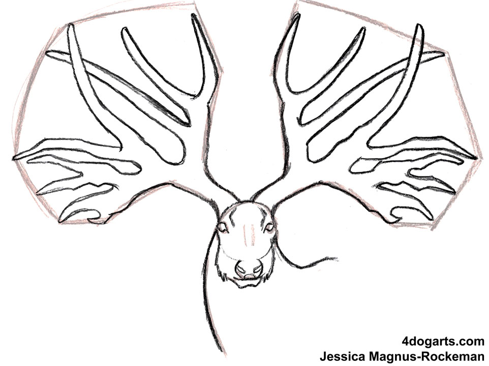 962x720 How To Draw Eucladoceros Dicranios, Or, Icege Deer If You'Re
