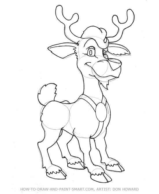 550x671 Cartoon Deer