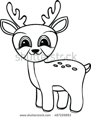 364x470 This Is Deer Coloring Pages Pictures Funny Cartoon Baby Deer