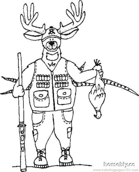 454x562 Deer Hunting Coloring Pages Medium Size Of Coloring Pages Com Book