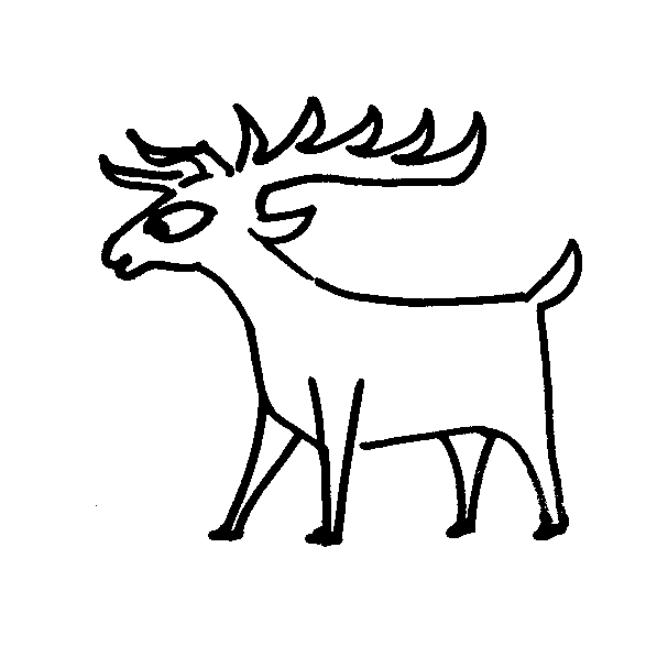 607x587 Deer Coloring Pages For Kids