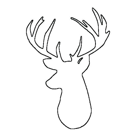552x552 Reindeer Head