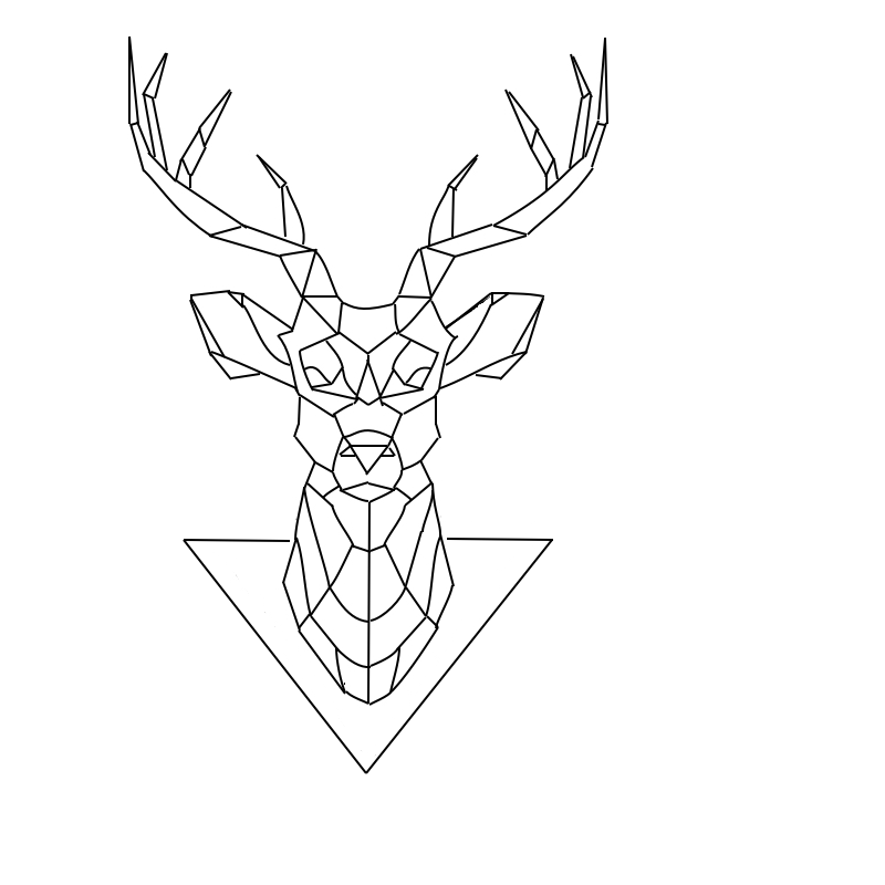 800x800 Deer Tattoo Geometric Tattoo Deer Tattoo And Tattoo