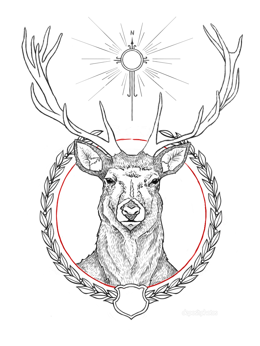 880x1171 Saint Hubertus Deer By Cattywampus
