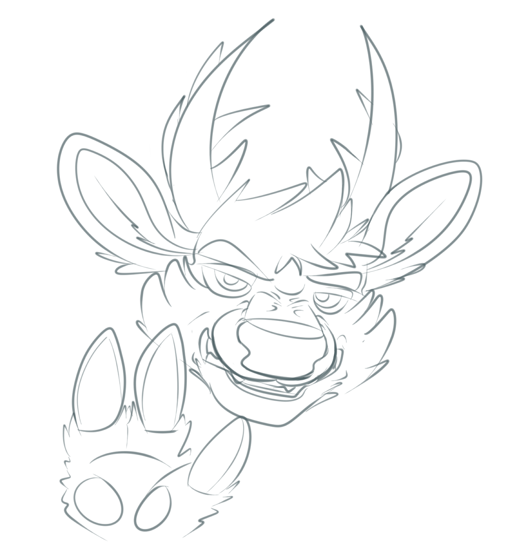 1009x1100 Ds's Bs Tirrelous Is Out To Get Ya! Honestly, Drawing Deer