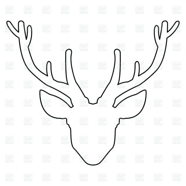 618x618 Silhouette 107 Terrific Deer Outline Logo Deer Outline Graphic