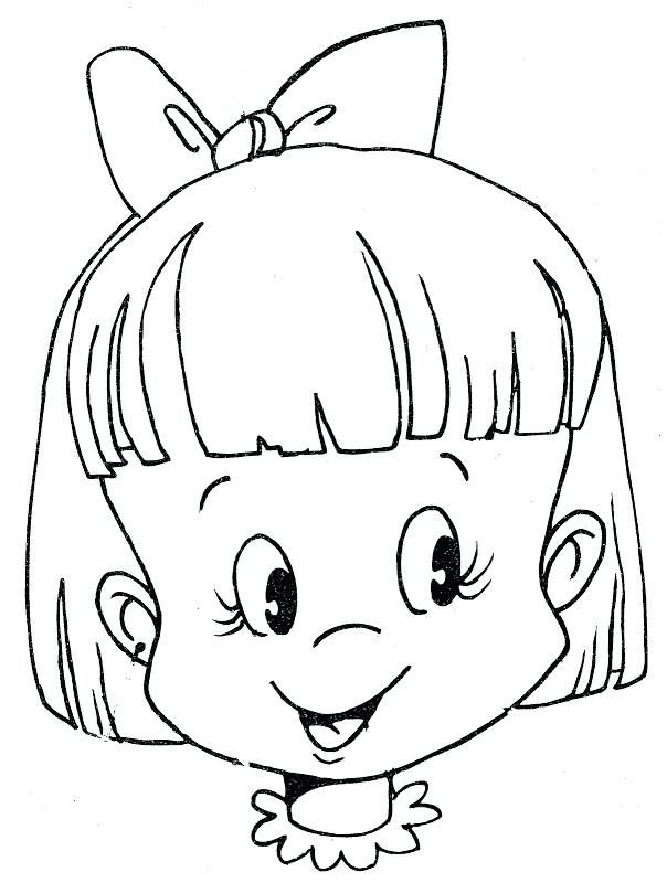 604x800 Head Coloring Page