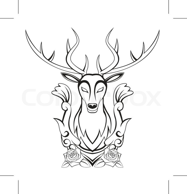 773x800 Deer Symbol Stock Vector Colourbox