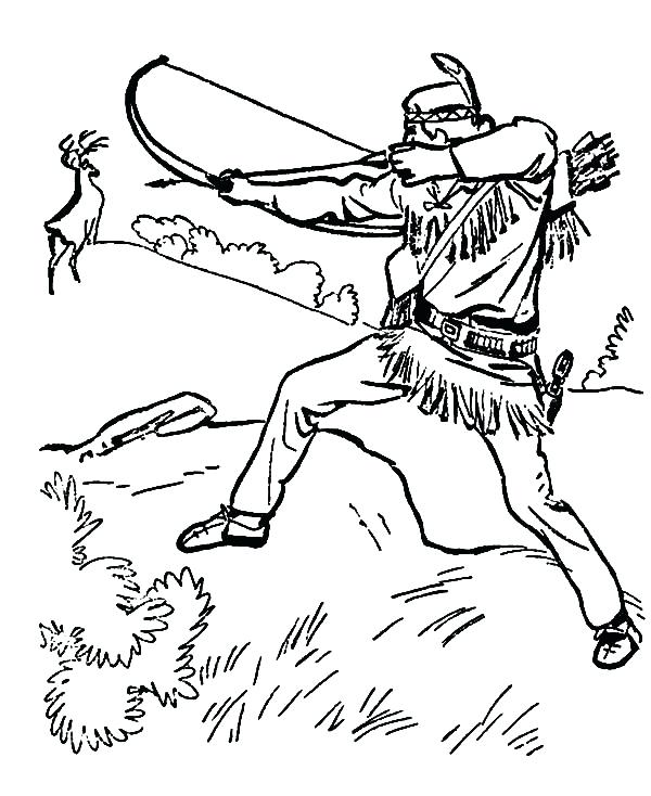 600x734 Best Of Hunting Coloring Pages Images Hunting Release His Arrow