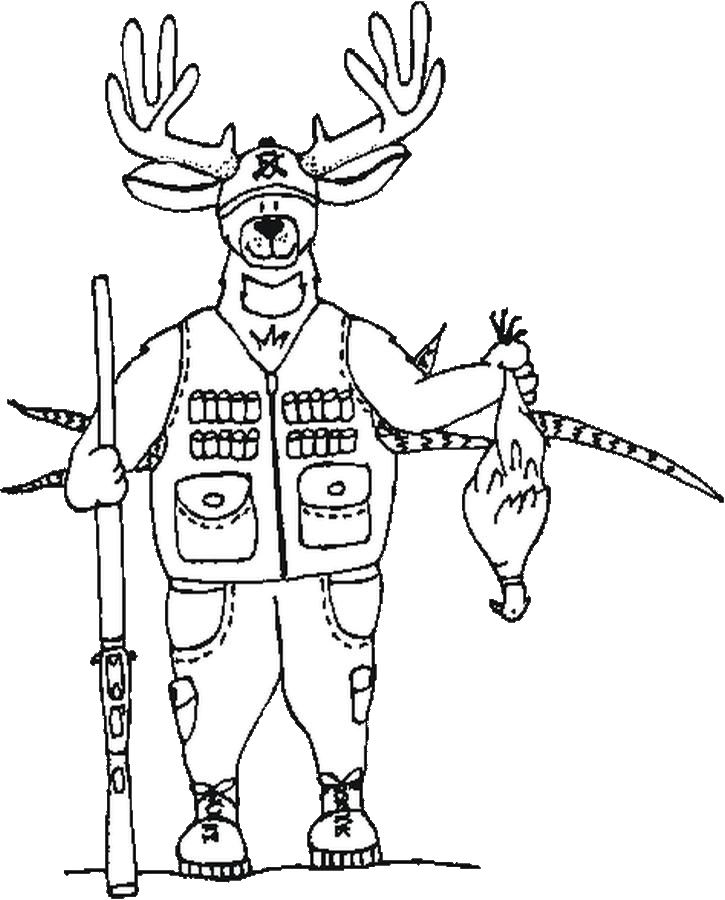 725x900 Free Printable Hunting Coloring Pages For Kids