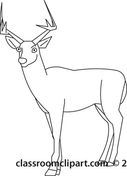 253x350 Animals Clipart Deer Outline 03 112
