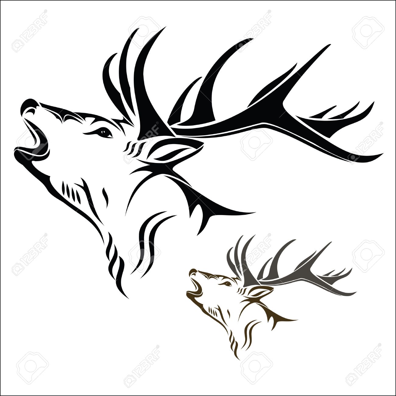 1300x1300 Deer Head Royalty Free Cliparts, Vectors, And Stock Illustration