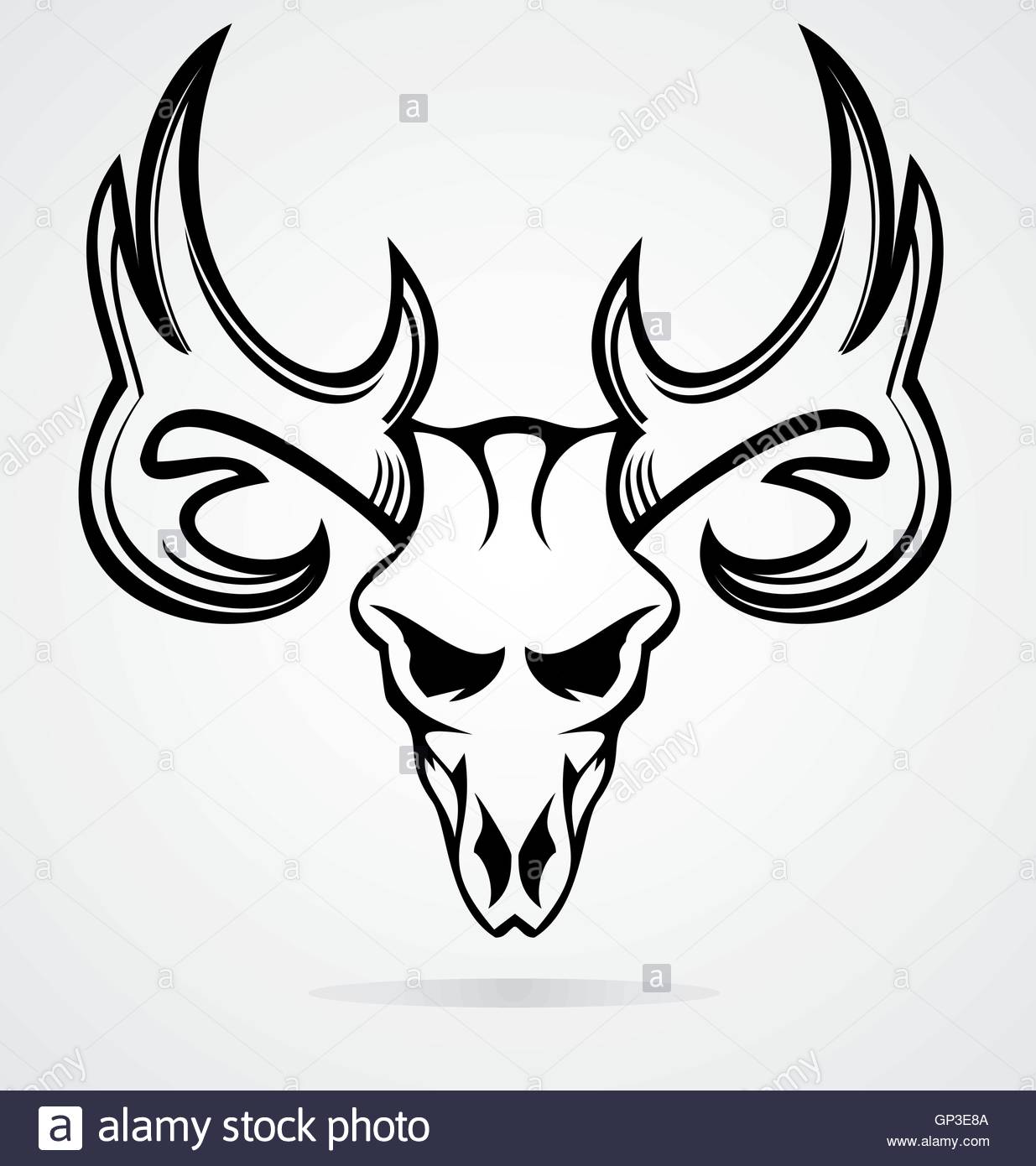 1235x1390 Deer Skull Tribal Stock Vector Art Amp Illustration, Vector Image
