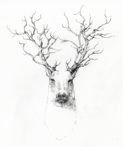 418x500 Tree Antlers I N K Antlers, Inspirational Artwork