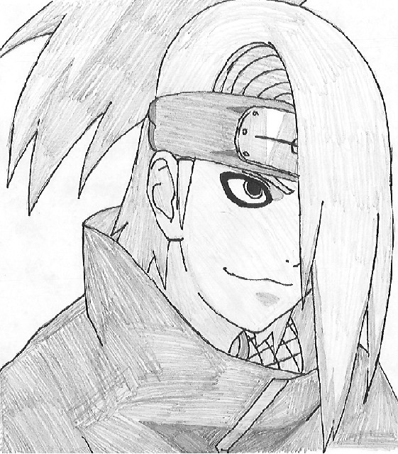 561x639 Deidara Sketch 2 By Airrider