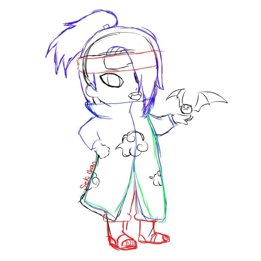 1024x1024 Digital Fan Art Chibi Deidara Naruto Amino