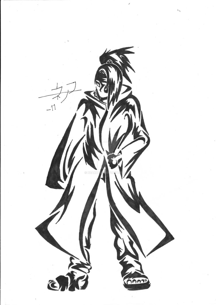 752x1063 Tribal Deidara By Neakatsu