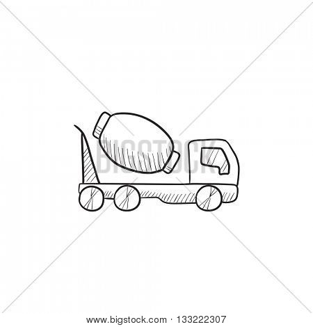 450x470 Concrete Mixer Truck Vector Sketch Vector Amp Photo Bigstock