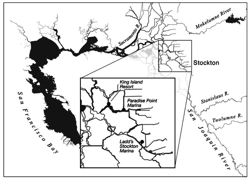850x611 Study Area In The Sacramento San Joaquin River Delta, California .