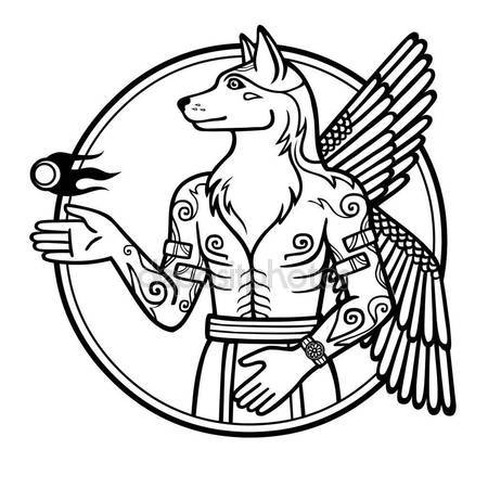 450x450 Pentagram With Demon Baphomet, Satanic Goat Head. Stock Vector