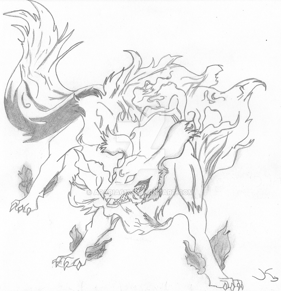 900x932 Sesshomaru's Dog Demon Form By Aradia617