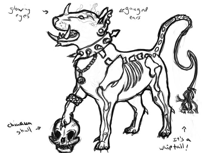 676x512 Demon Dog Concept Weasyl