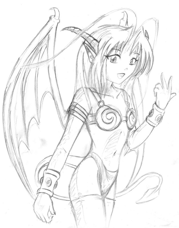 627x795 Dragon Girl Or Demon Girl By Innotech