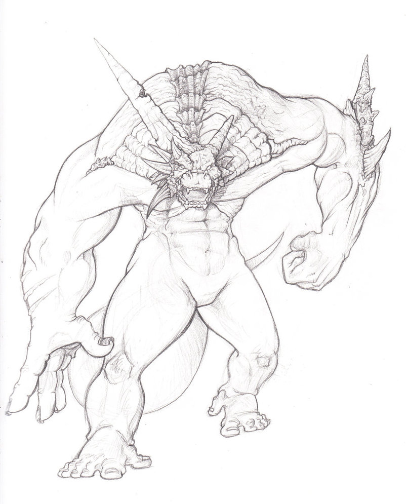 802x995 Demon Dragon Guy By Ducttapequeen
