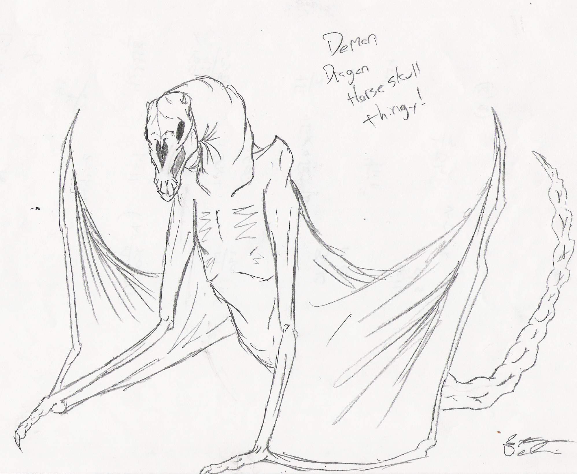 1996x1640 Demon Dragon Horse Skull Thing By Paleoartist