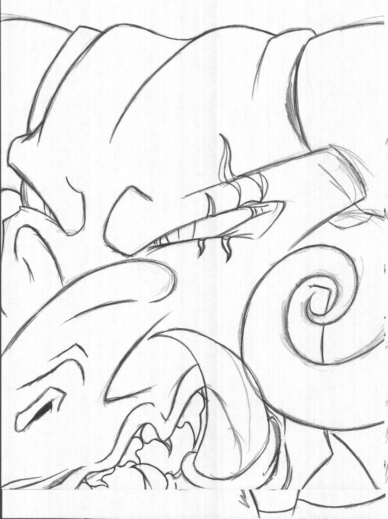 772x1034 Demon Dragon Headshot By Werewolf Krai