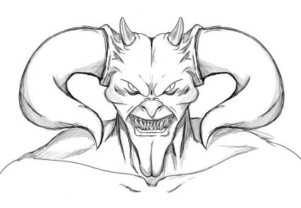 425x294 Demon Drawing Mensajes
