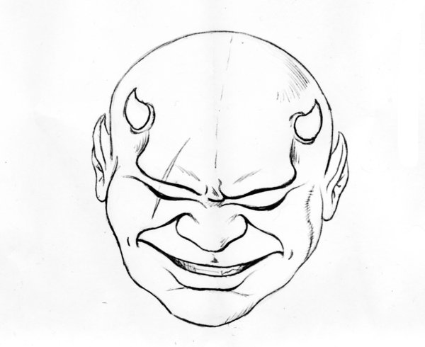 600x490 That Demon Head Sketch By Gso86