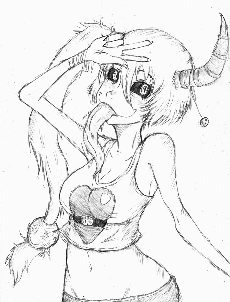 780x1024 Demon Girl By Toomanycoats