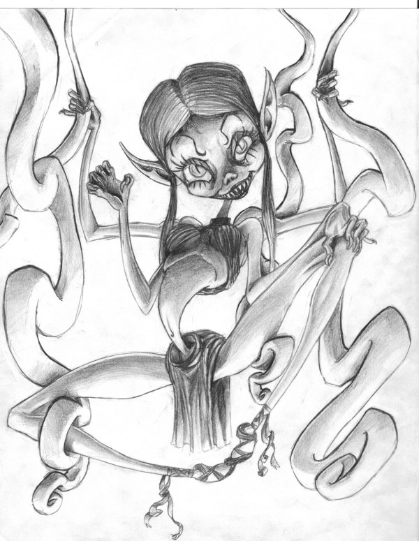 600x775 Demon Girl By Drkrt