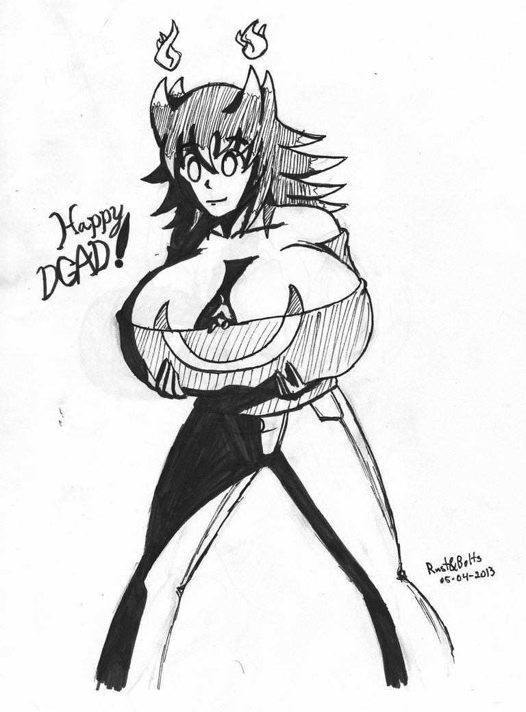 768x1040 Demon Girl Appreciation Day Marie By Rustandbolts