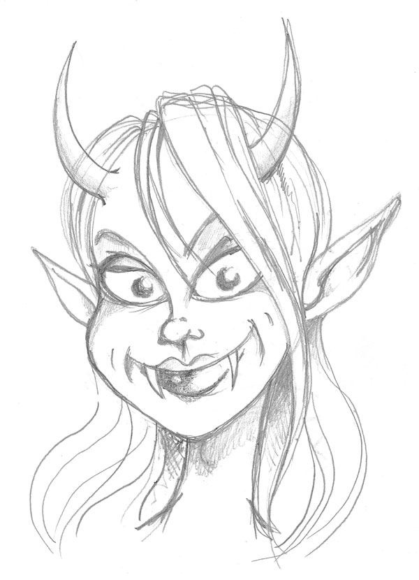 600x830 Fast Demon Sketch Steemit
