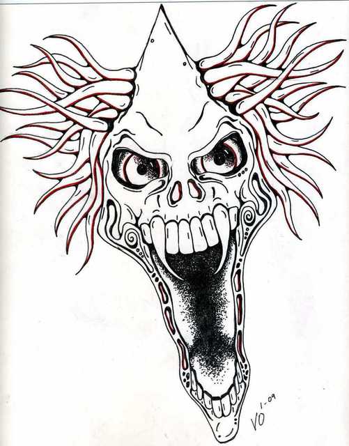501x640 Victor Owtscharenko Artwork Demon Beneath Original Drawing Pen