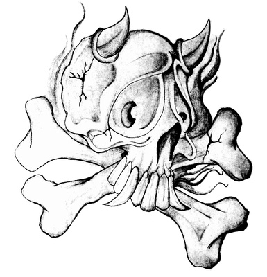 385x400 Dark Skull Pencil Drawings