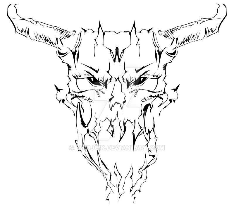 800x711 Demon Skull No.2 By Lwojcik