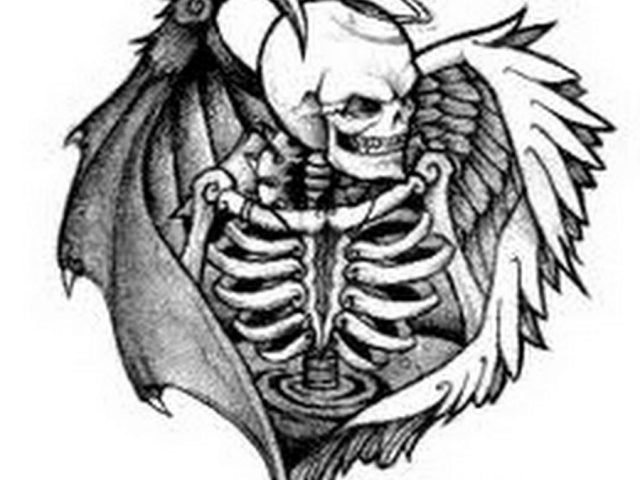 640x480 Demons And Angels Tattoo Angel And Demon Tattoos