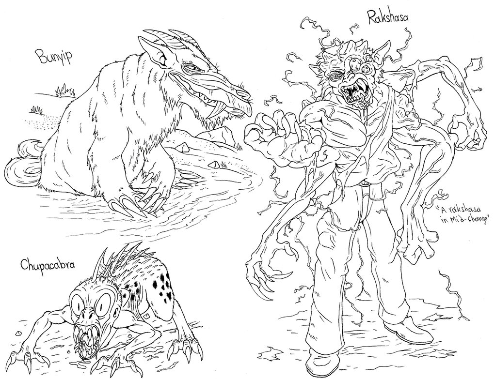 1021x783 Demons And Cryptids By Demongirl99