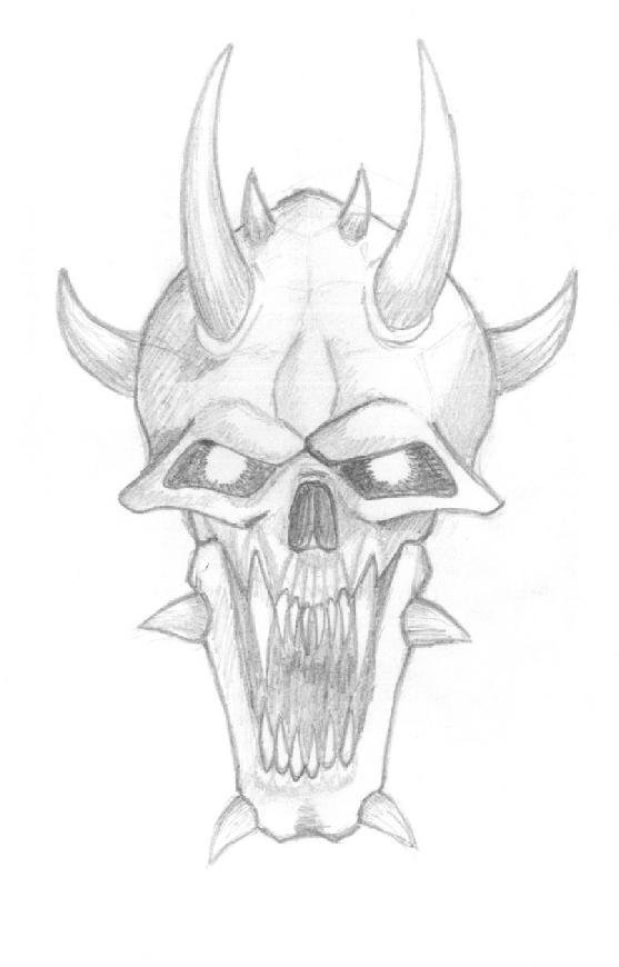 557x870 Demon Skull